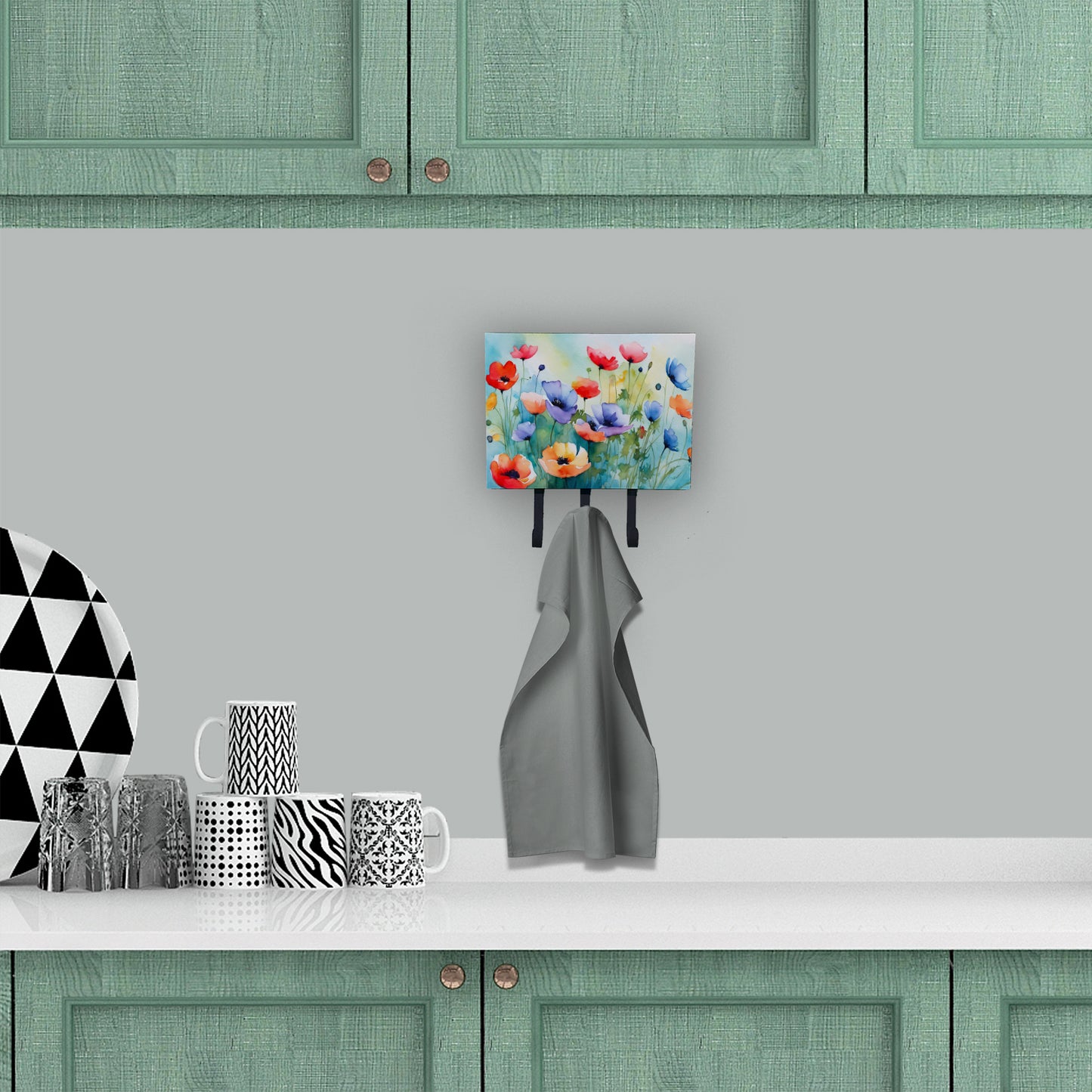 Anemones in Watercolor Leash or Key Holder