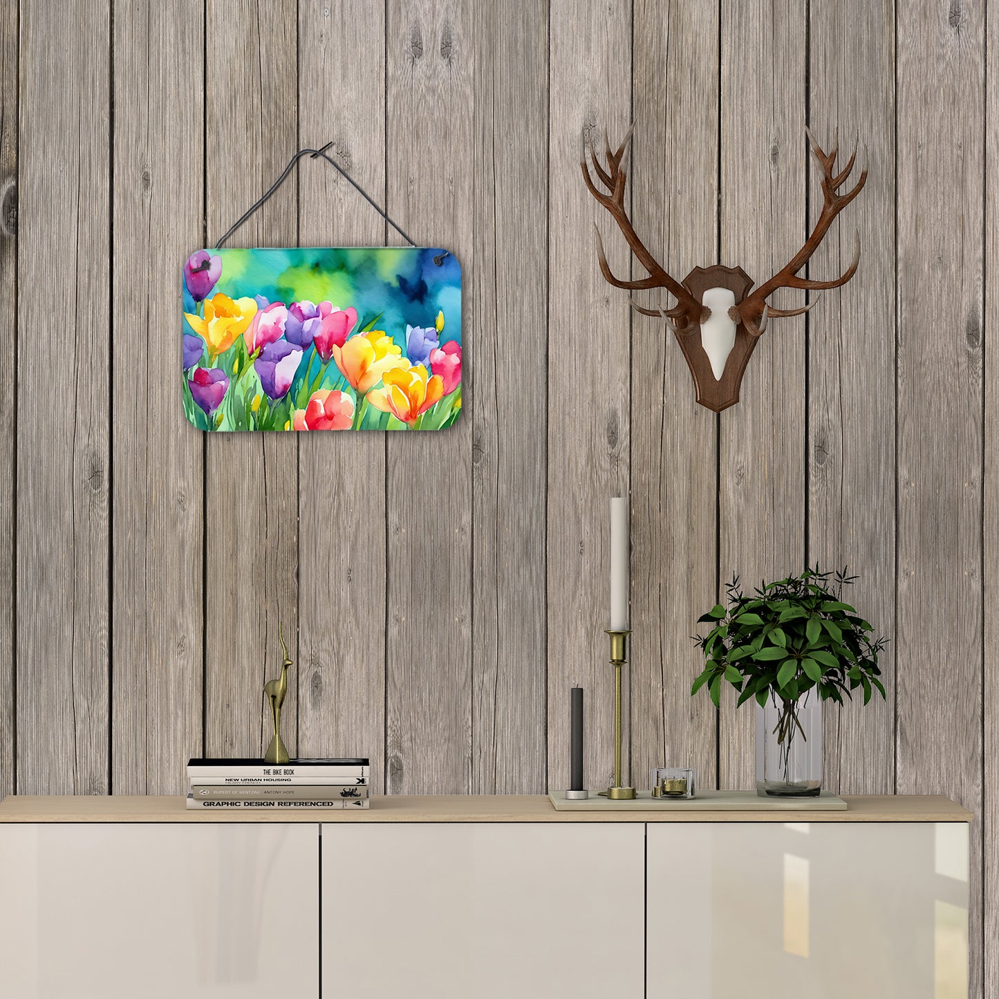 Freesias in Watercolor Wall or Door Hanging Prints