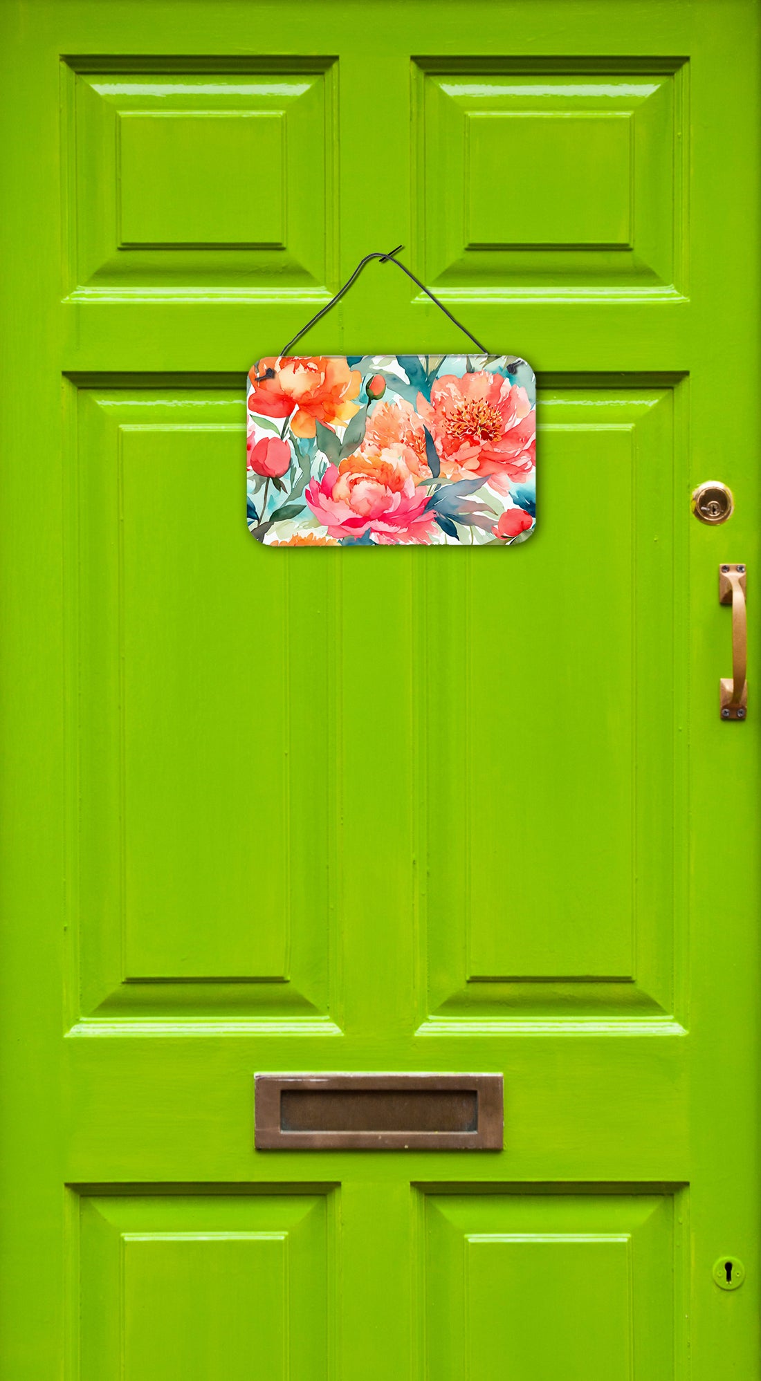 Peonies in Watercolor Wall or Door Hanging Prints