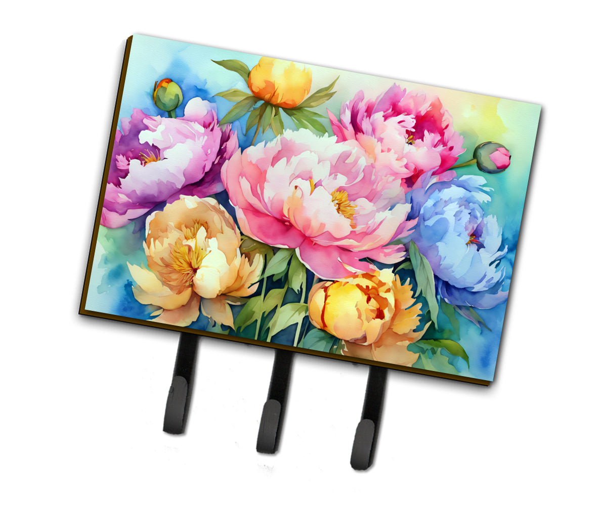 Buy this Peonies in Watercolor Leash or Key Holder