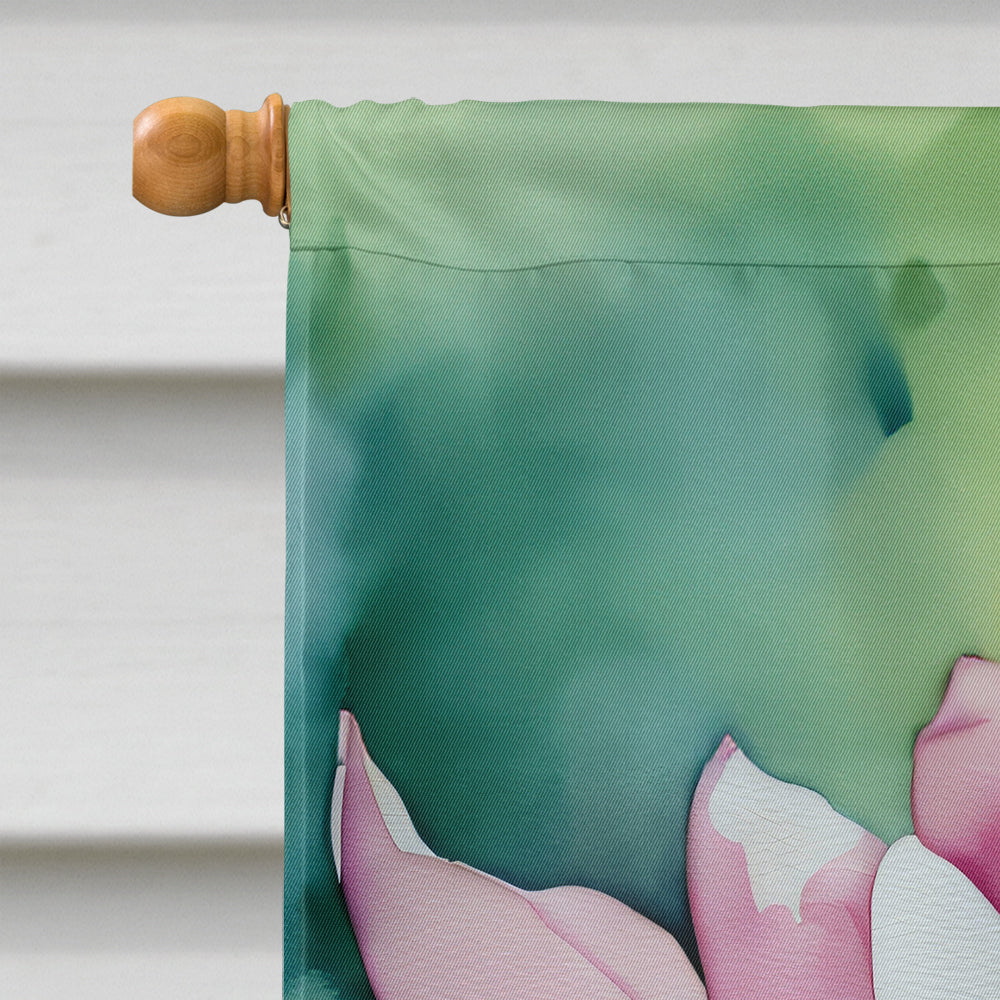 Mississippi Magnolia in Watercolor House Flag