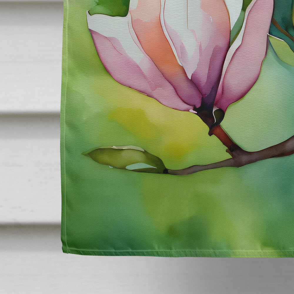 Mississippi Magnolia in Watercolor House Flag
