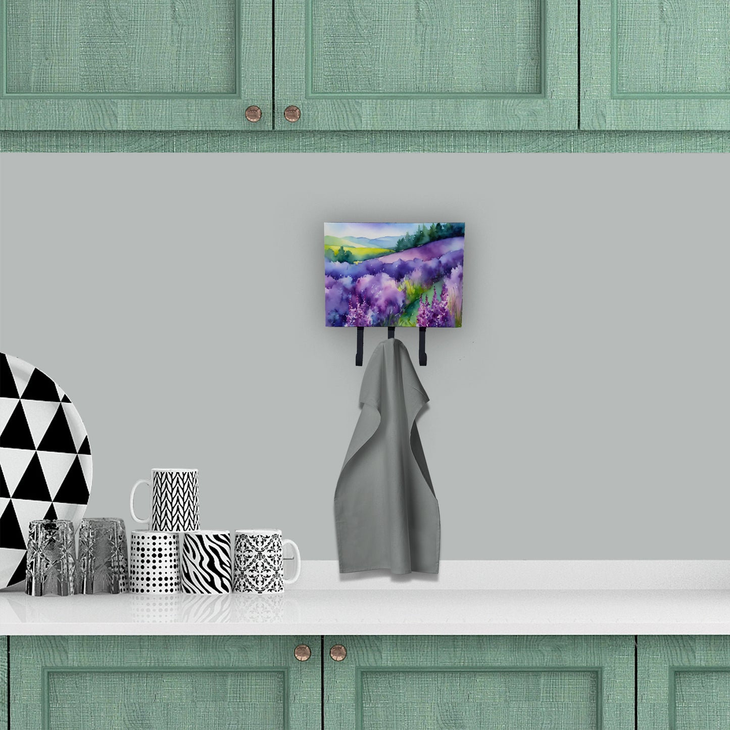 New Hampshire Purple Lilac in Watercolor Leash or Key Holder