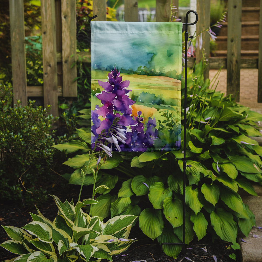 New Jersey Violet in Watercolor Garden Flag