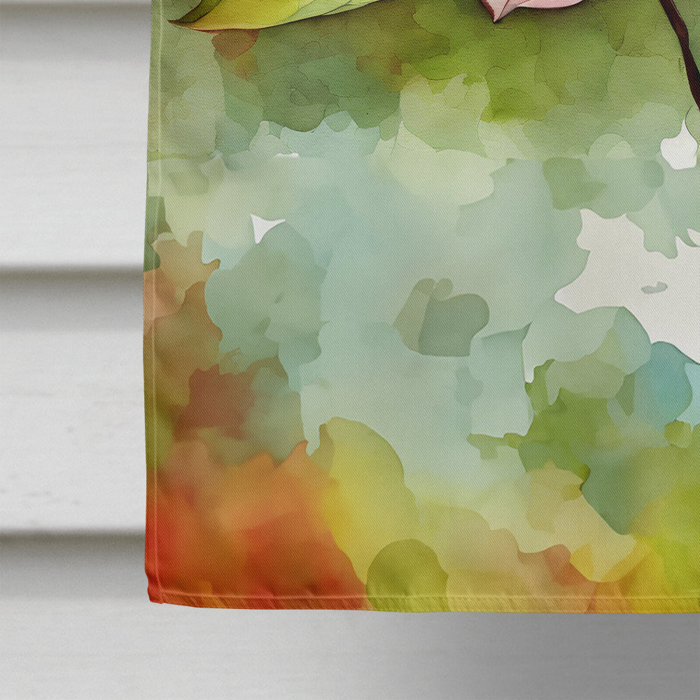 Virginia American Dogwood in Watercolor House Flag