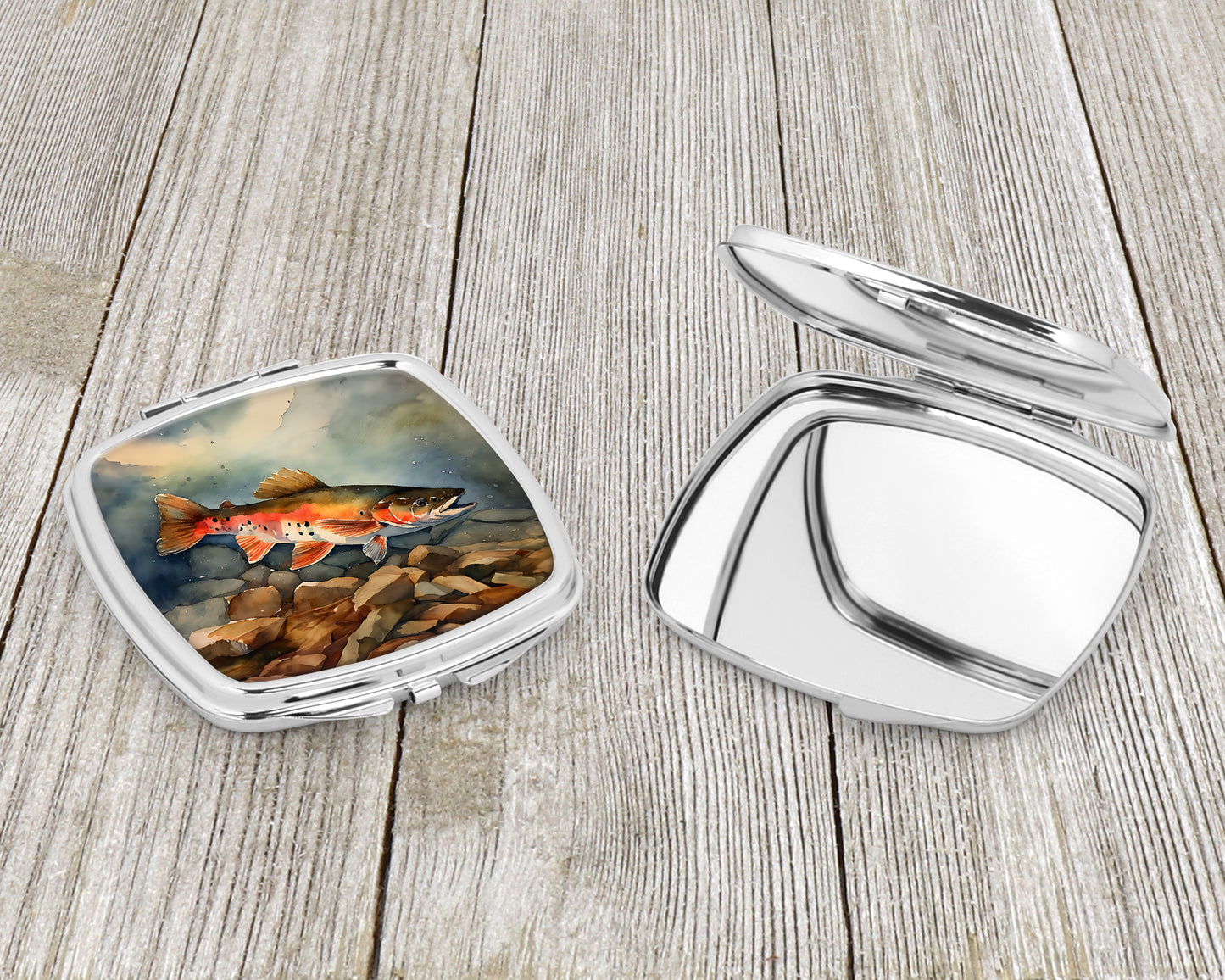 Brook Trout Compact Mirror