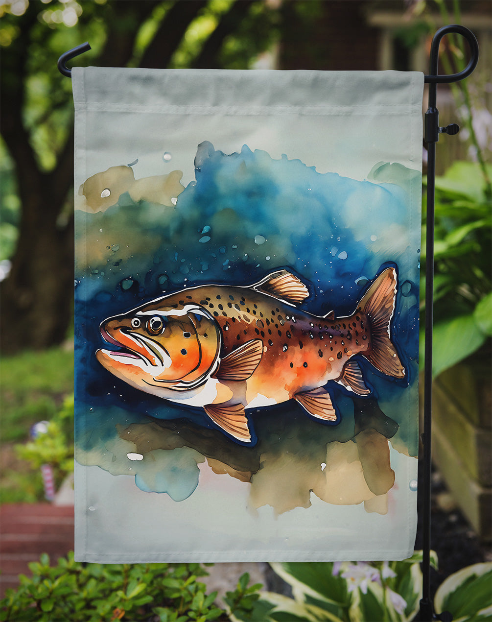 Brown Trout Garden Flag