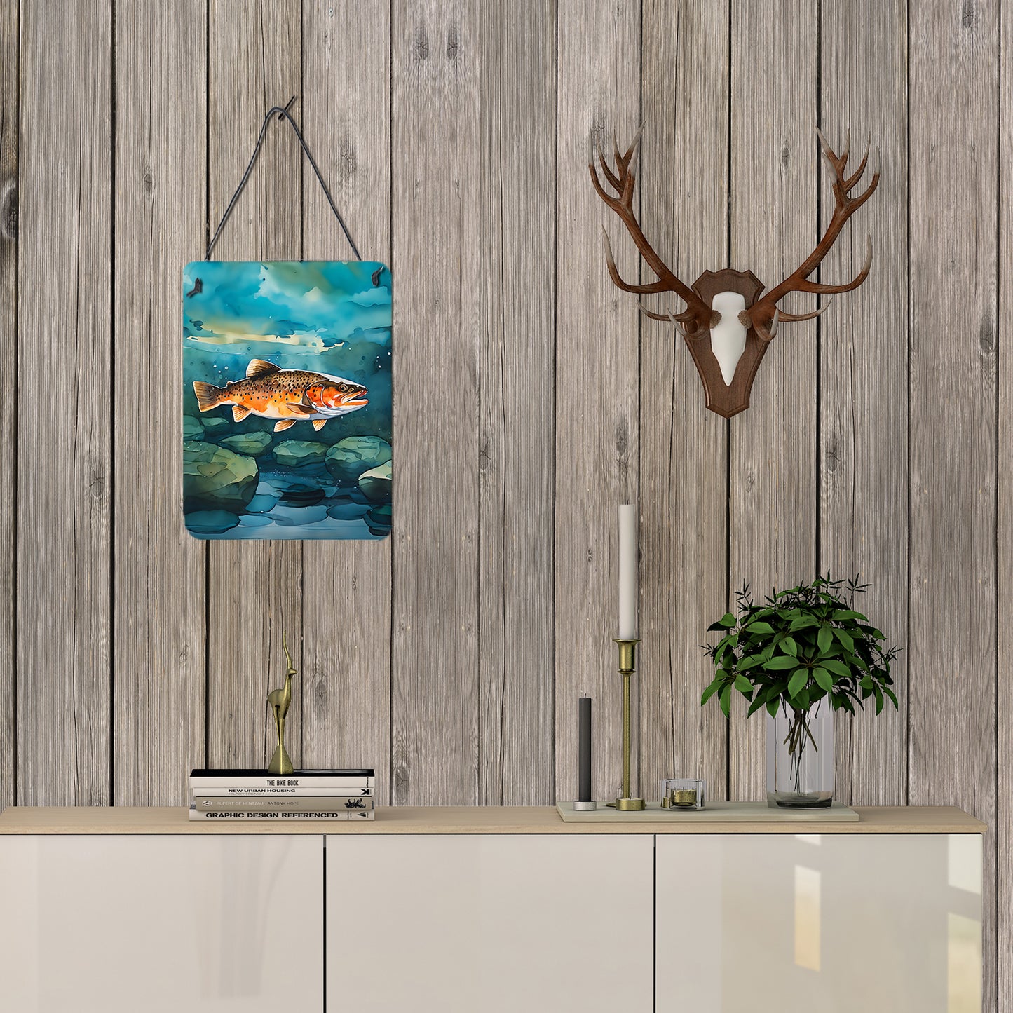 Brown Trout Wall or Door Hanging Prints