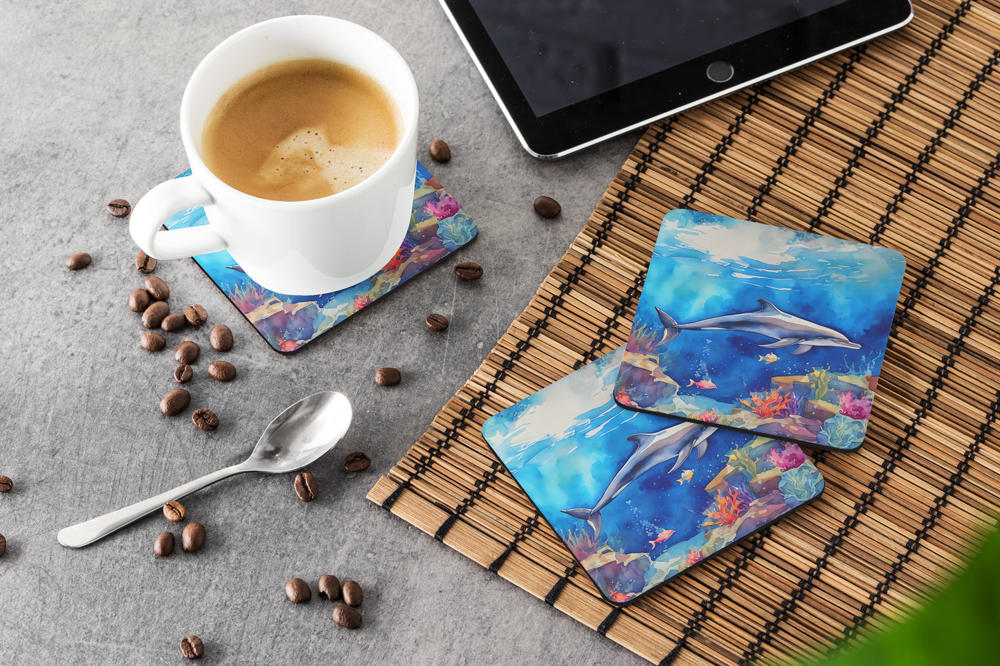 Dolphin Foam Coasters