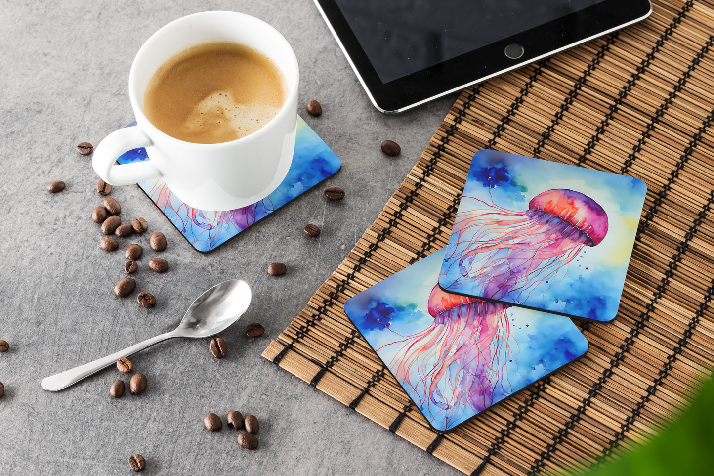 Jellyfish Foam Coasters