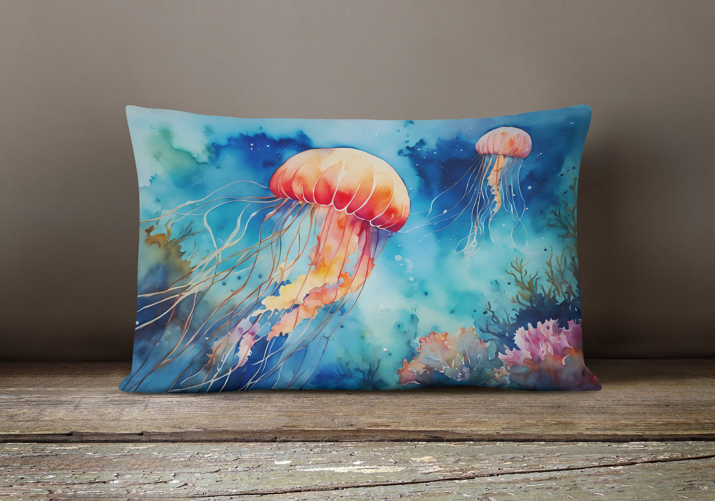 Jellyfish Throw Pillow
