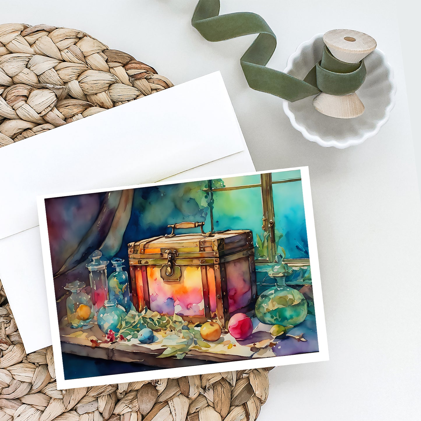 Treasure Chest Greeting Cards Pack of 8