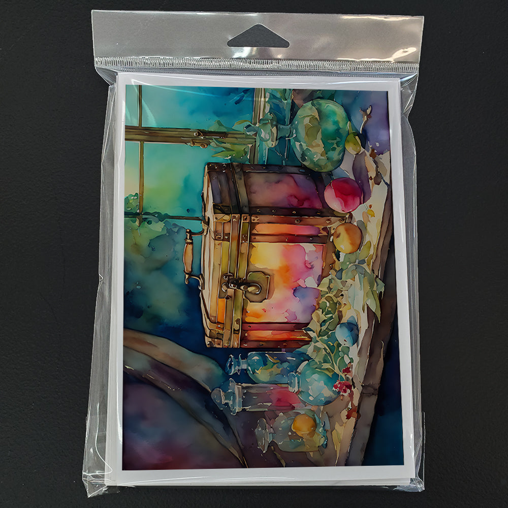 Treasure Chest Greeting Cards Pack of 8