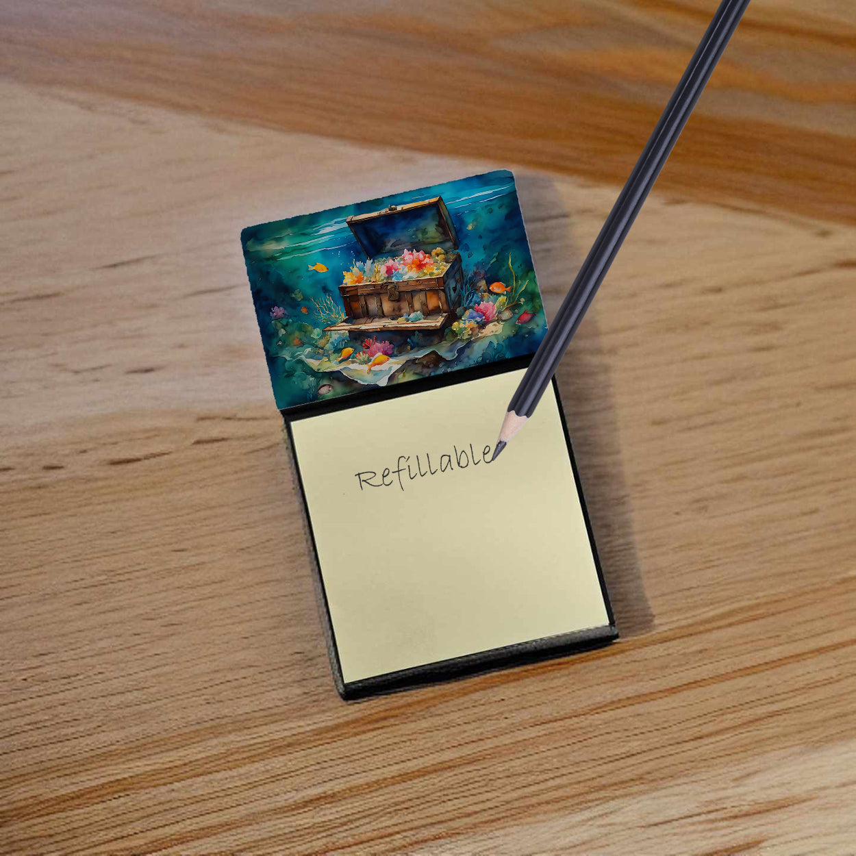 Treasure Chest Sticky Note Holder