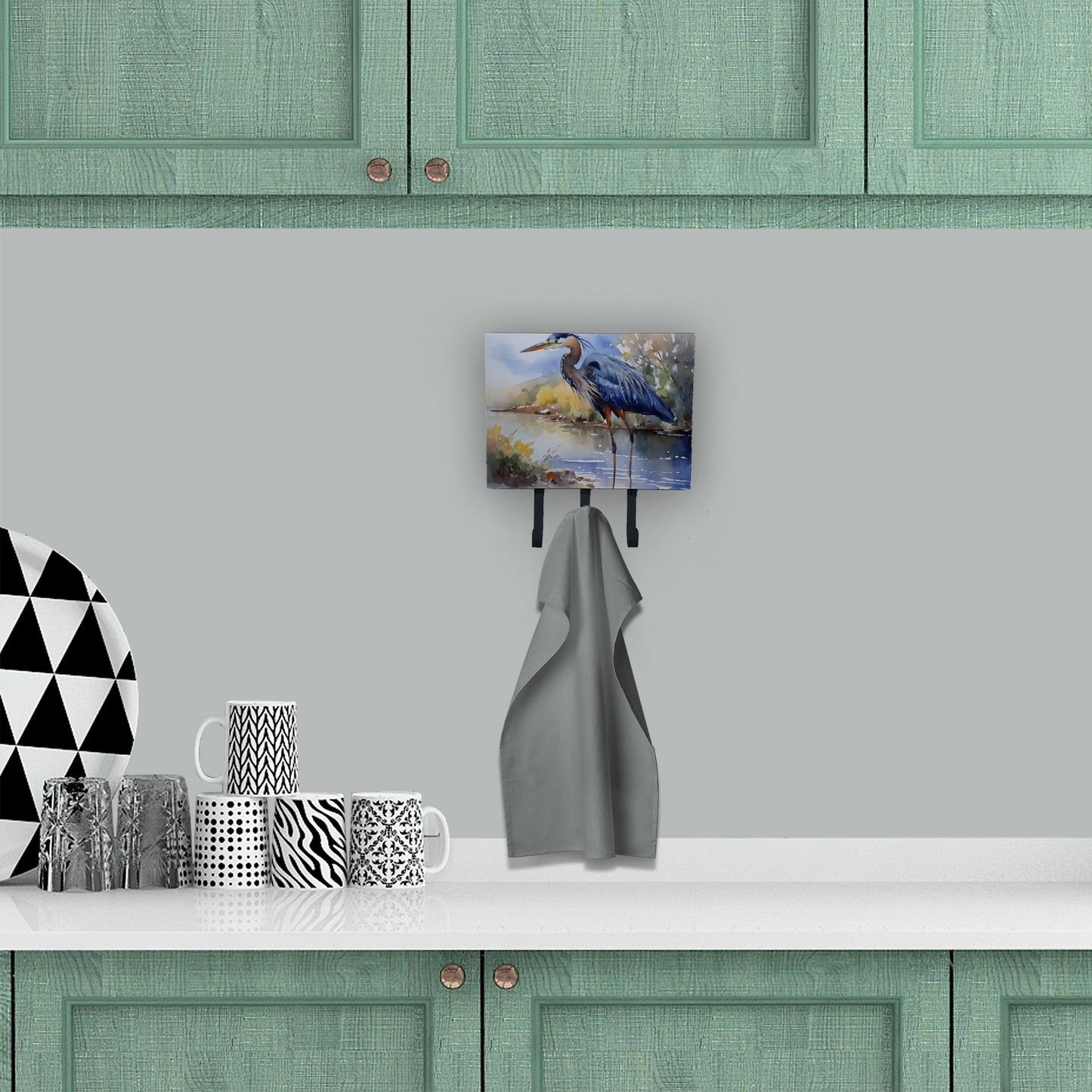 Blue Heron Leash or Key Holder