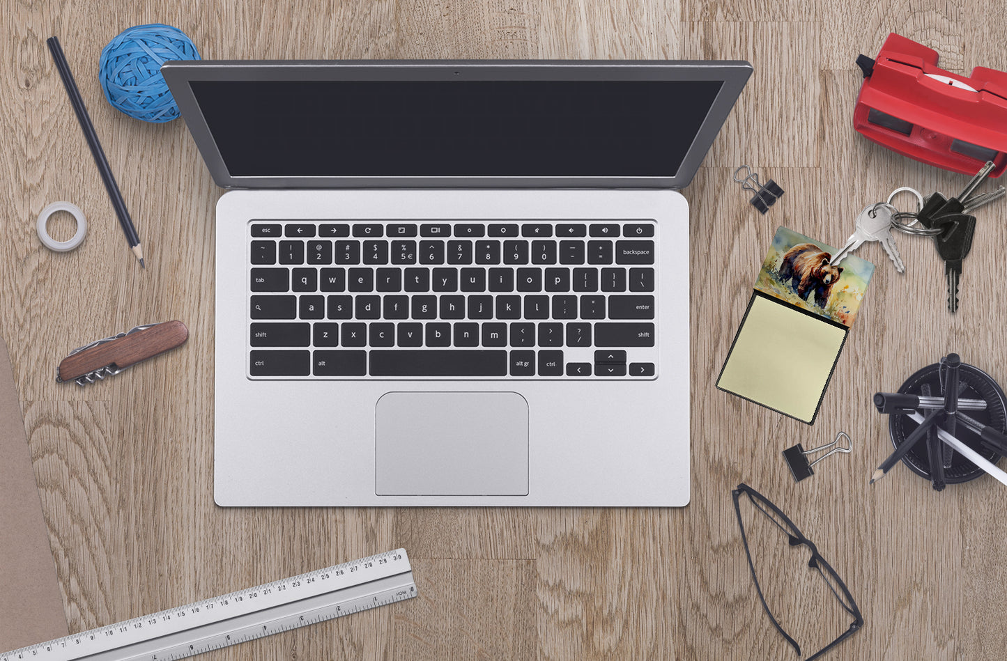 Grizzly Bear Sticky Note Holder