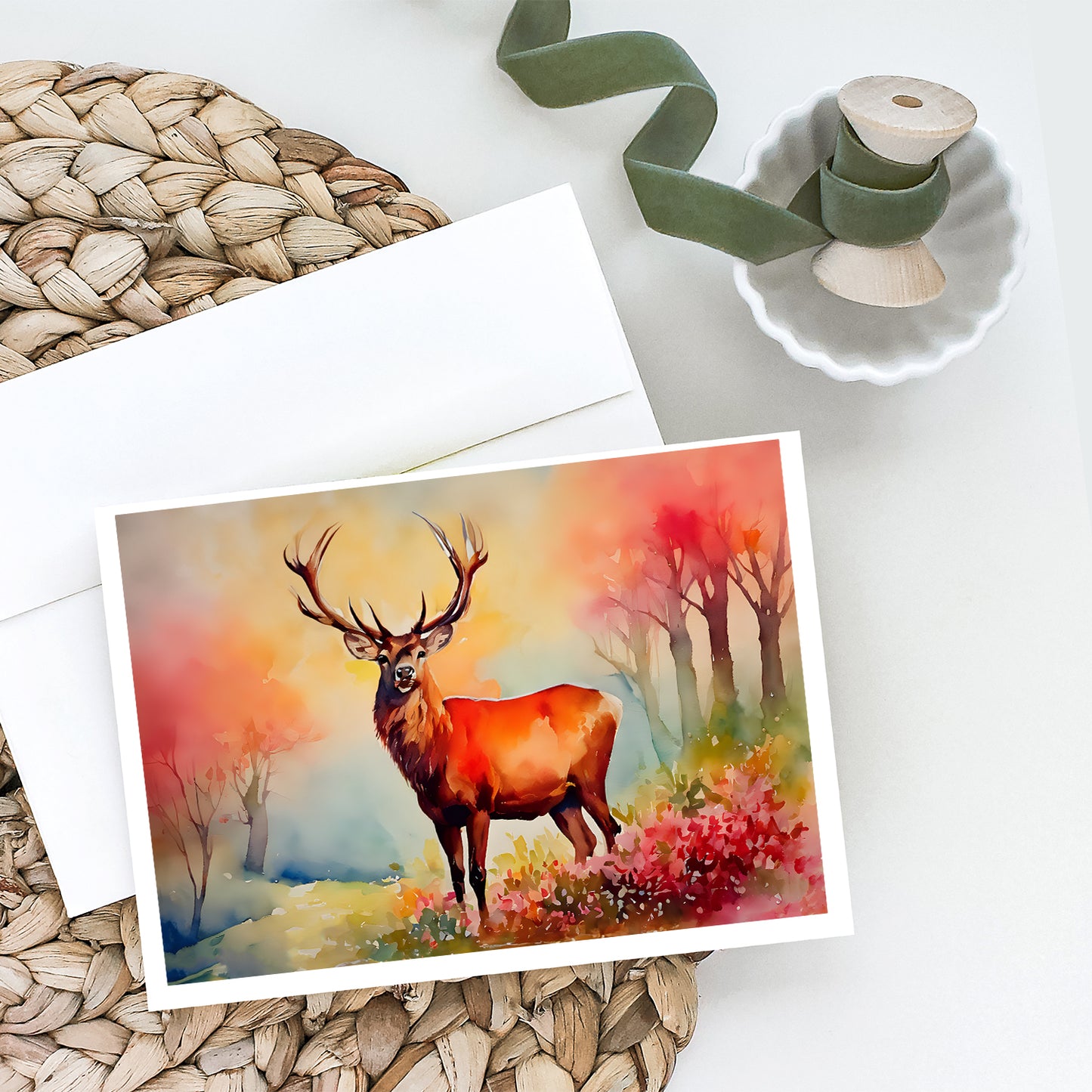 Deer Stag Greeting Cards Pack of 8