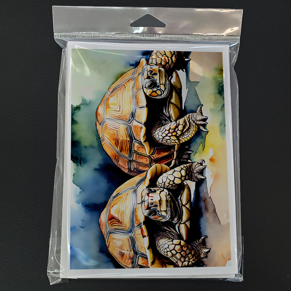 Turtles Tortoises Greeting Cards Pack of 8