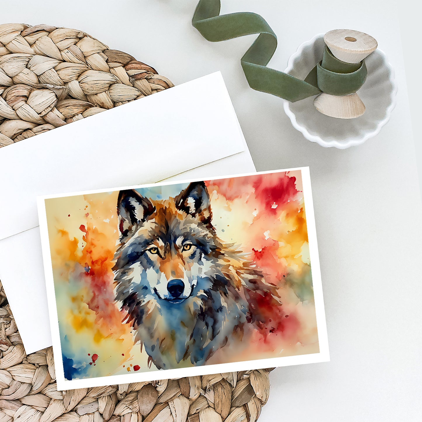 Wolves Wolf Greeting Cards Pack of 8