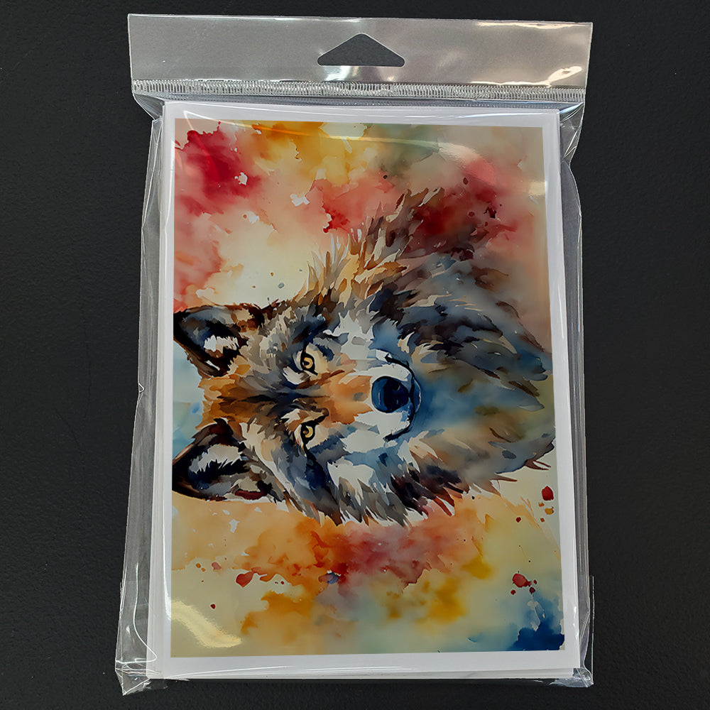 Wolves Wolf Greeting Cards Pack of 8