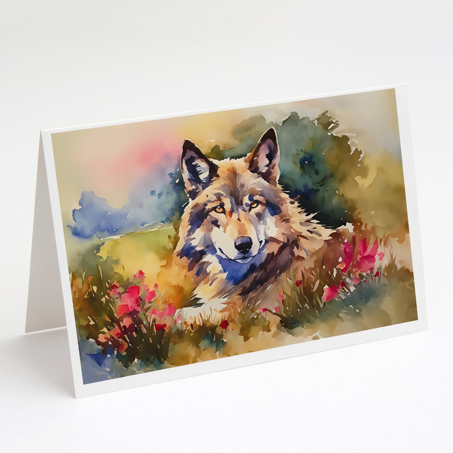 Buy this Wolves Wolf Greeting Cards Pack of 8