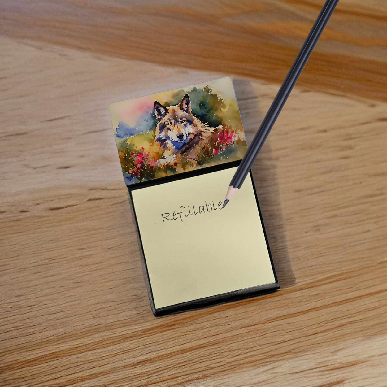 Wolves Wolf Sticky Note Holder