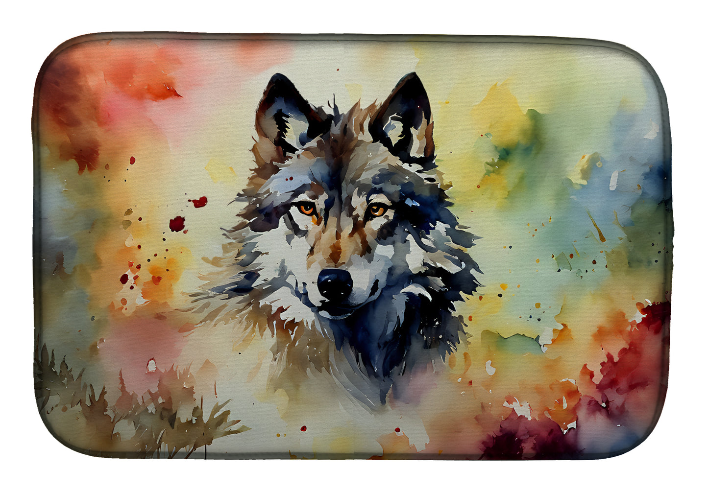 Buy this Wolves Wolf Dish Drying Mat