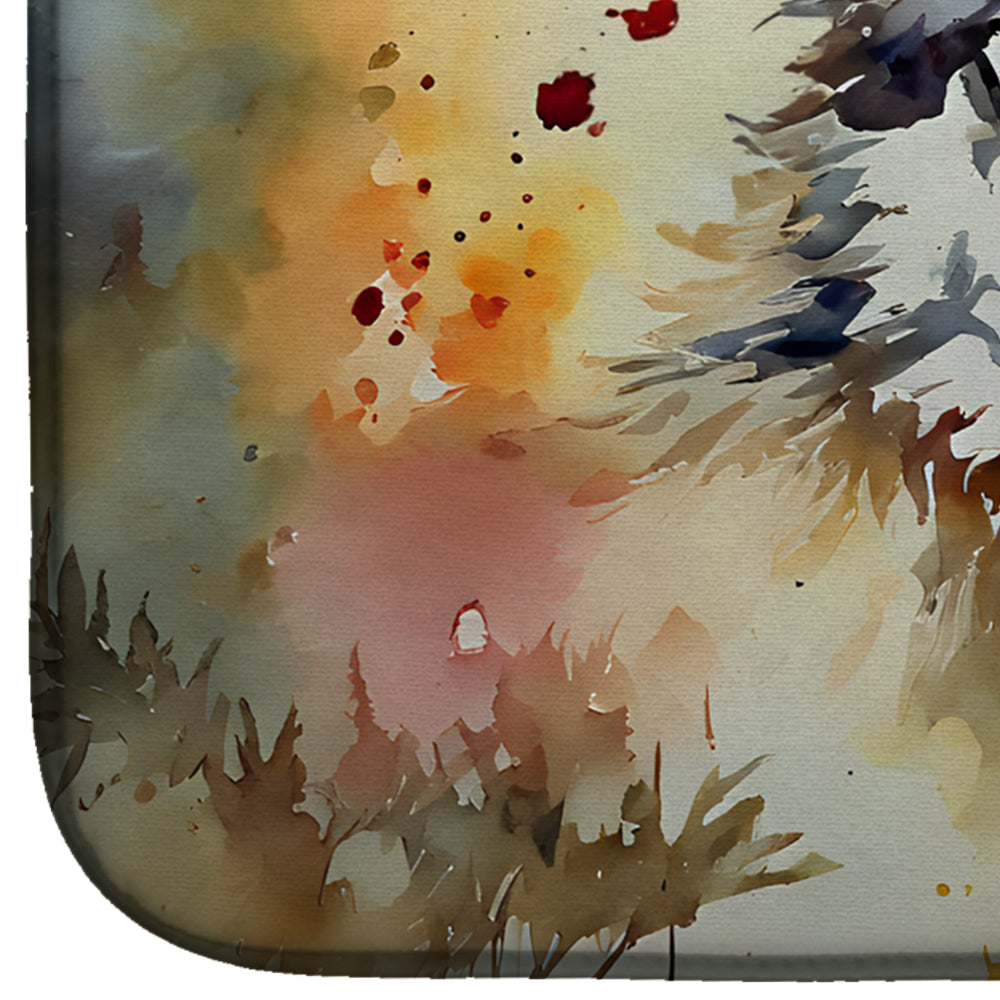 Wolves Wolf Dish Drying Mat