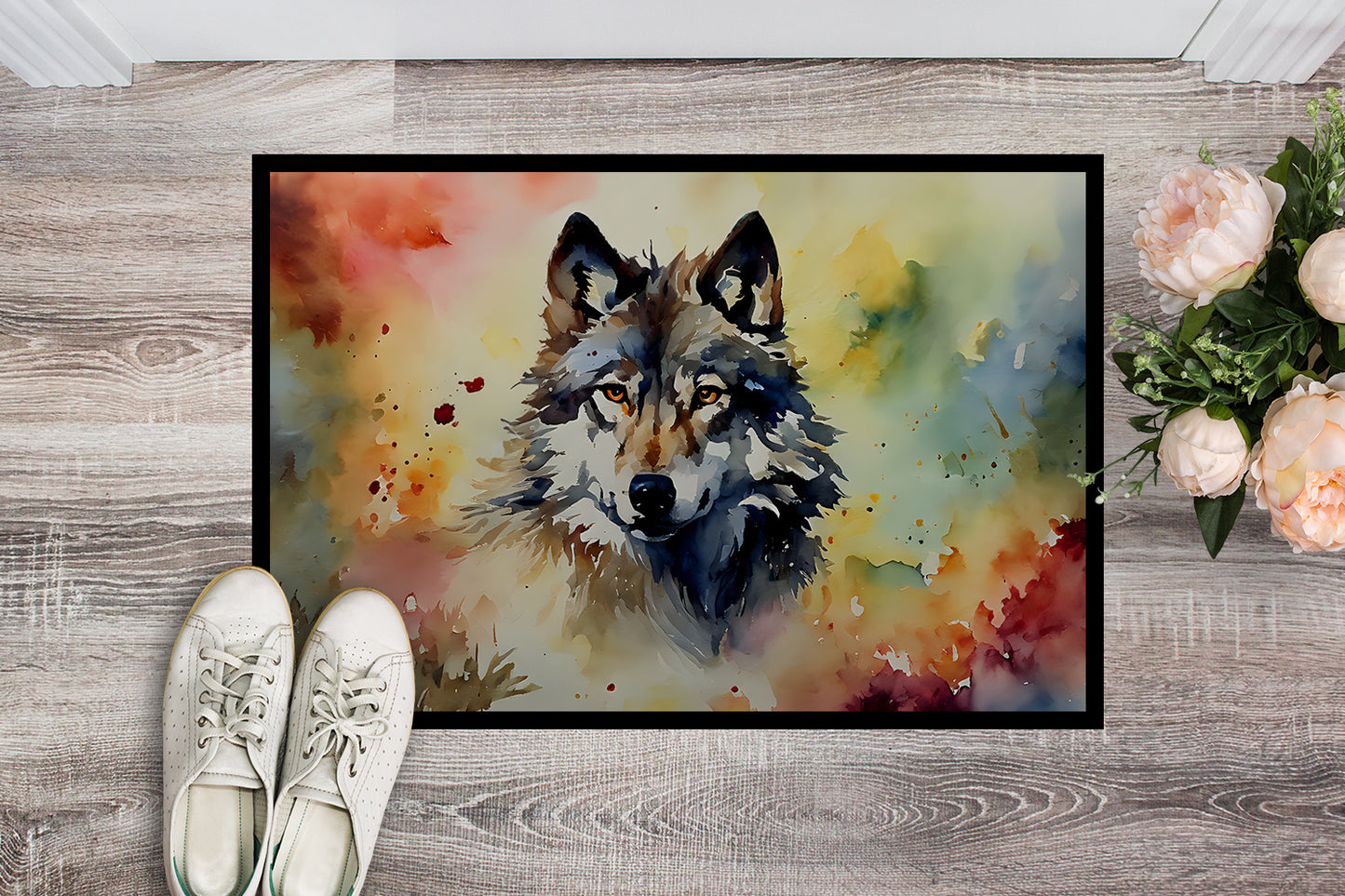Wolves Wolf Doormat