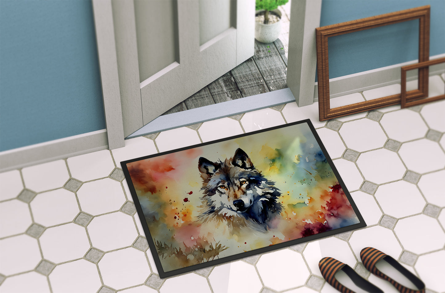 Wolves Wolf Doormat