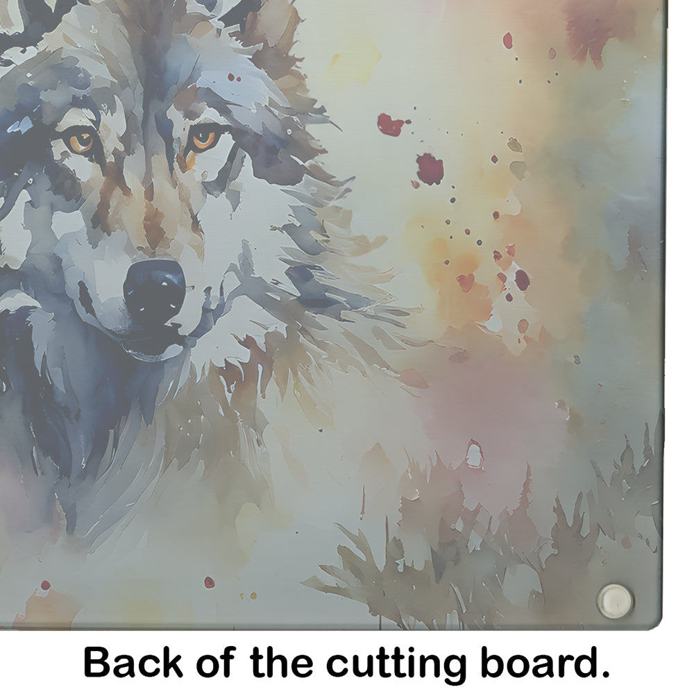 Wolves Wolf Glass Cutting Board