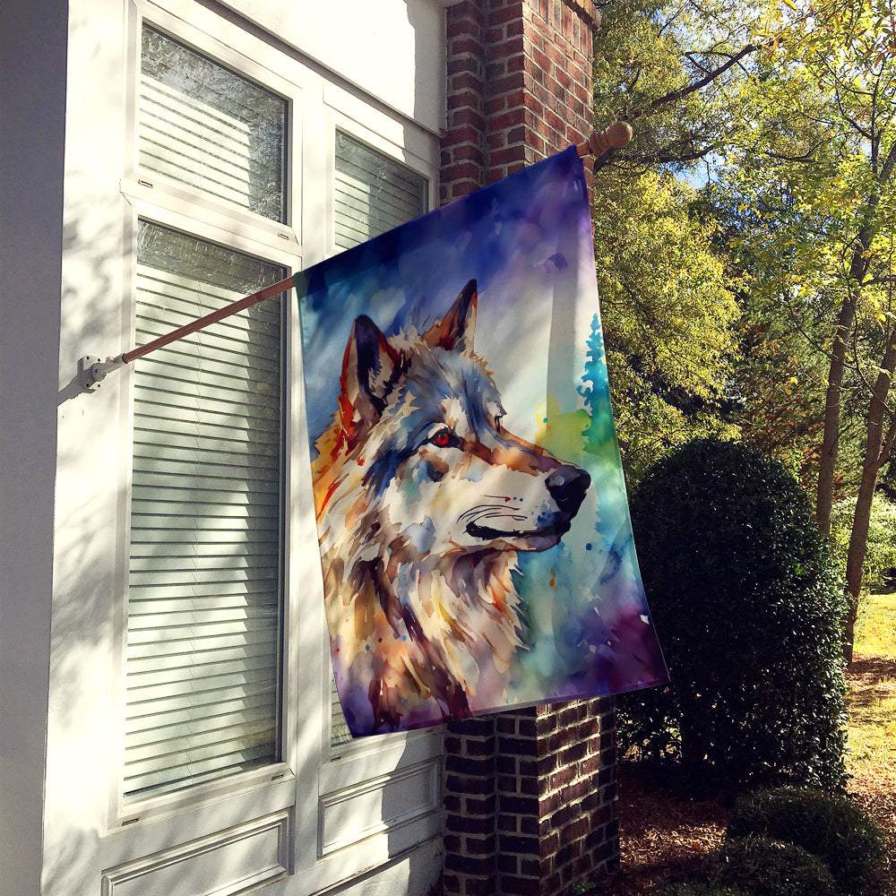 Wolves Wolf House Flag
