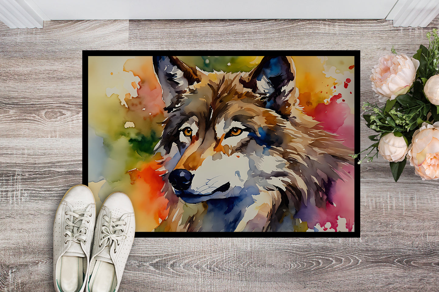 Wolves Wolf Doormat