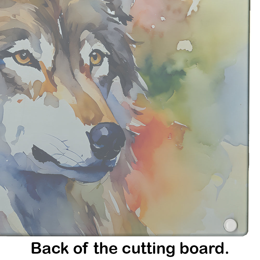 Wolves Wolf Glass Cutting Board