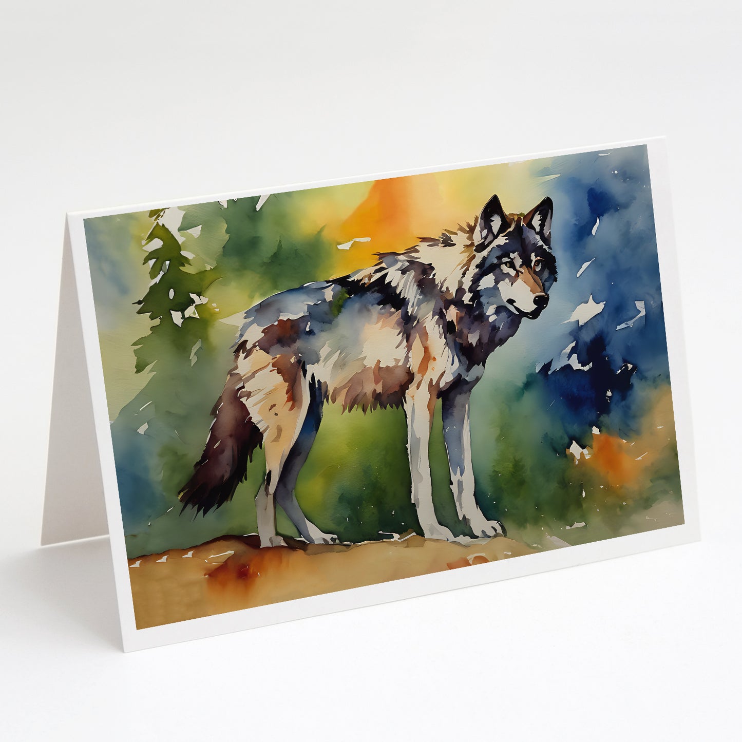 Buy this Wolves Wolf Greeting Cards Pack of 8