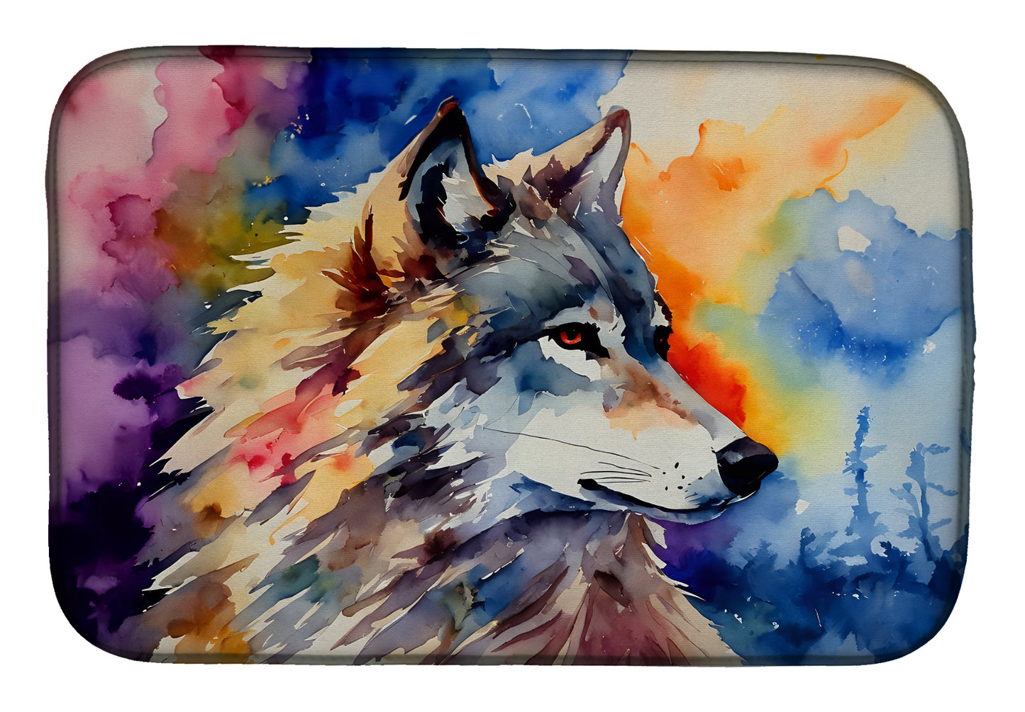 Buy this Wolves Wolf Dish Drying Mat