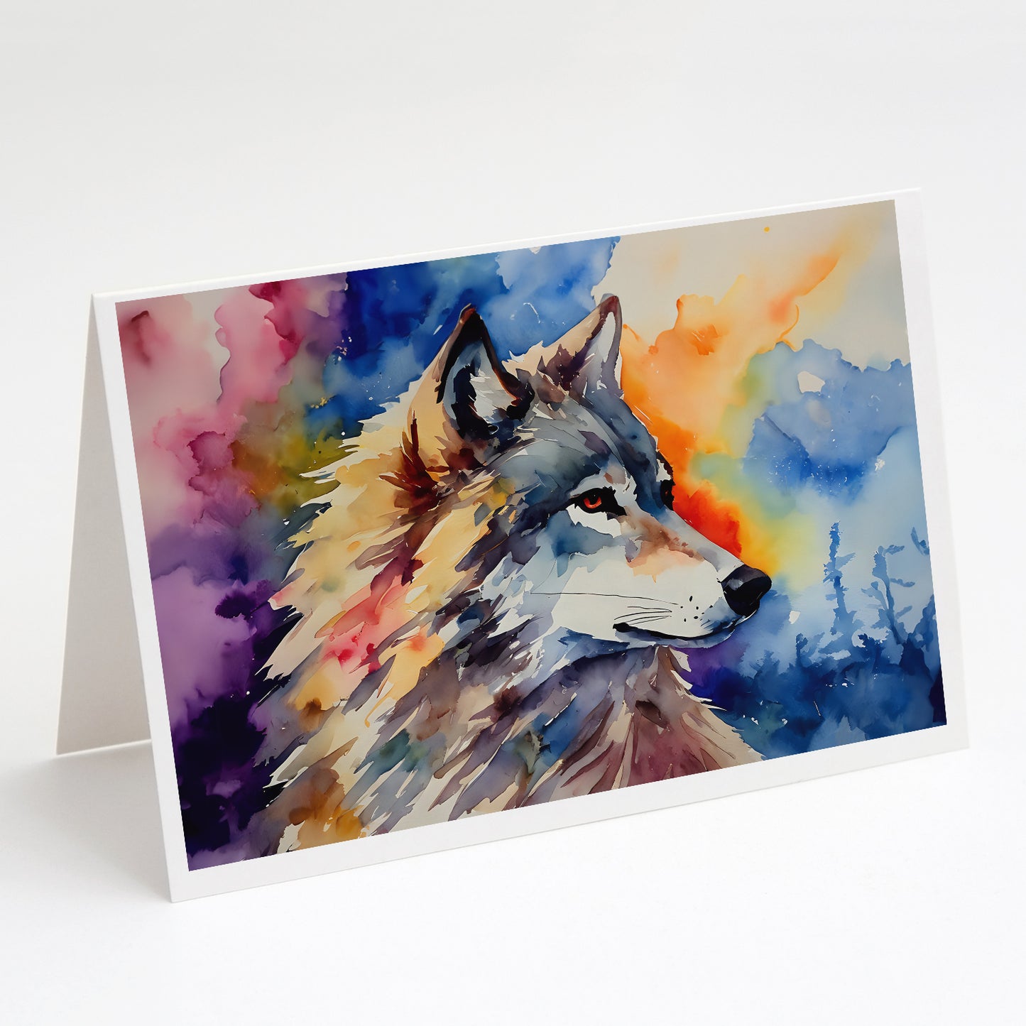 Buy this Wolves Wolf Greeting Cards Pack of 8