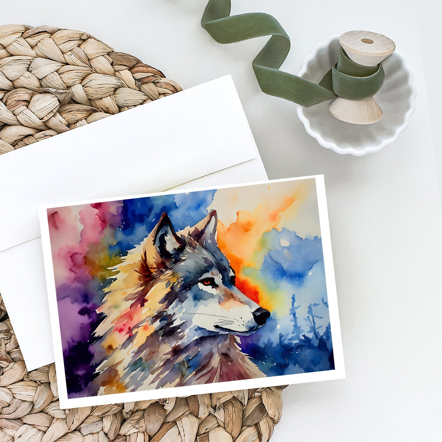 Wolves Wolf Greeting Cards Pack of 8