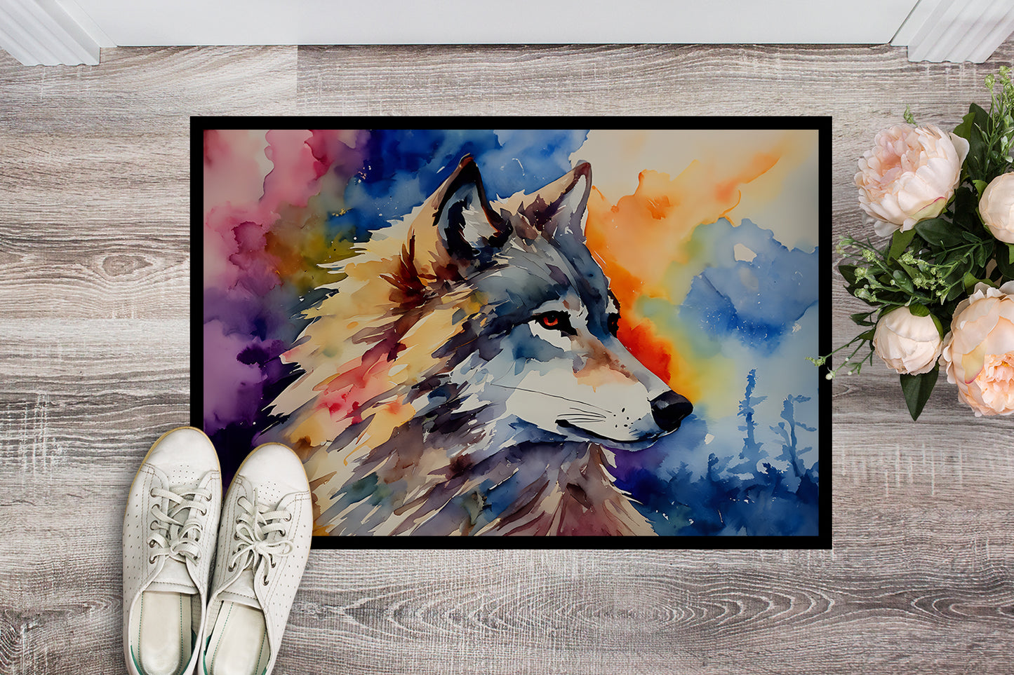 Wolves Wolf Doormat