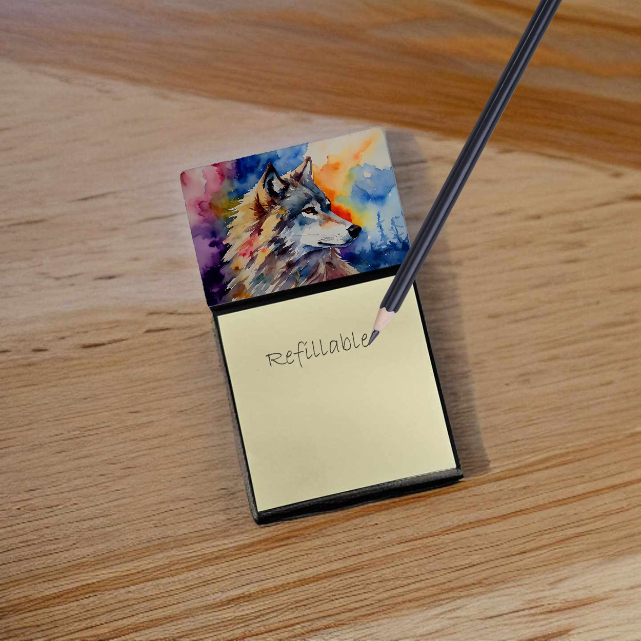 Wolves Wolf Sticky Note Holder