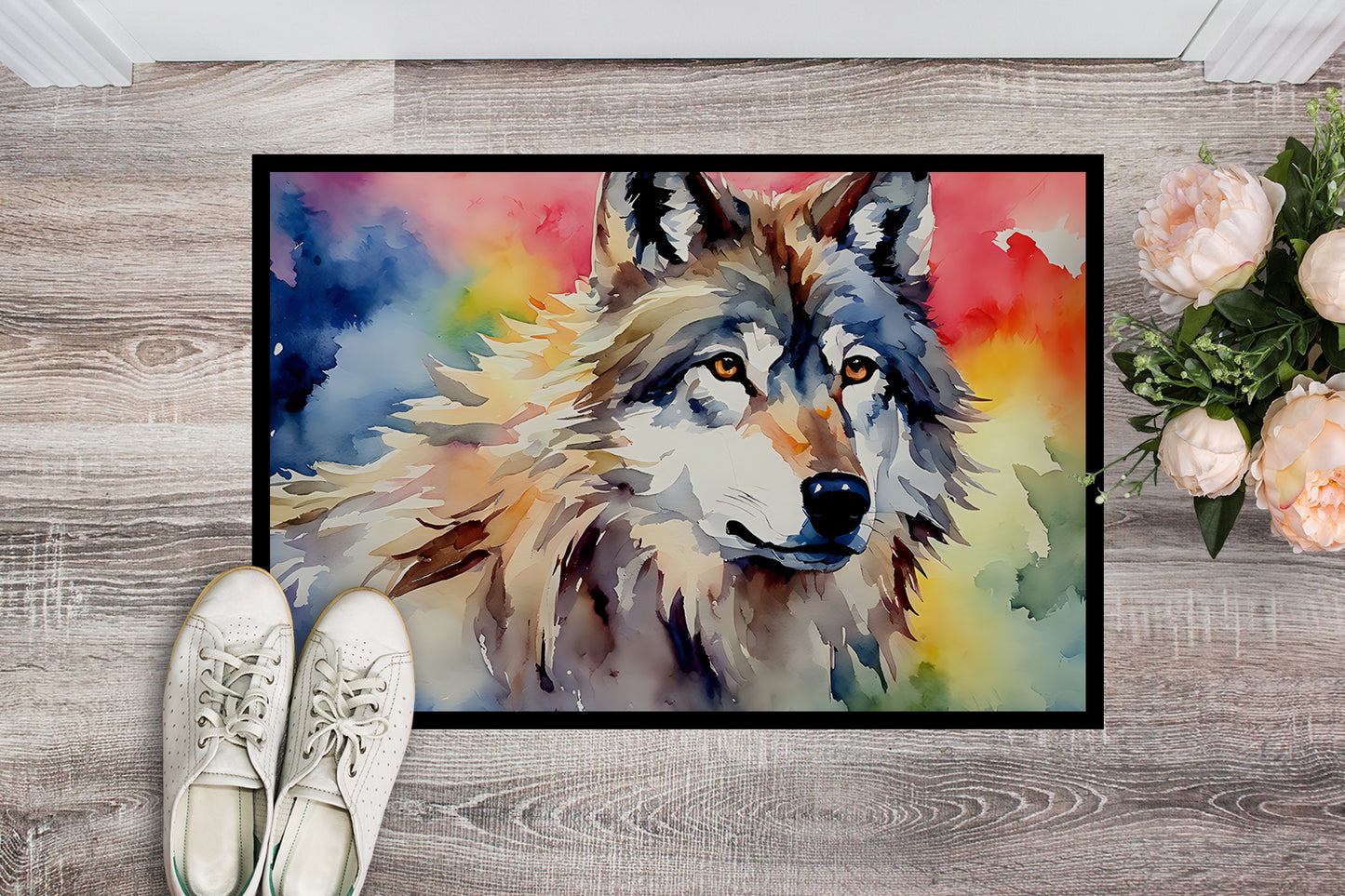 Wolves Wolf Doormat