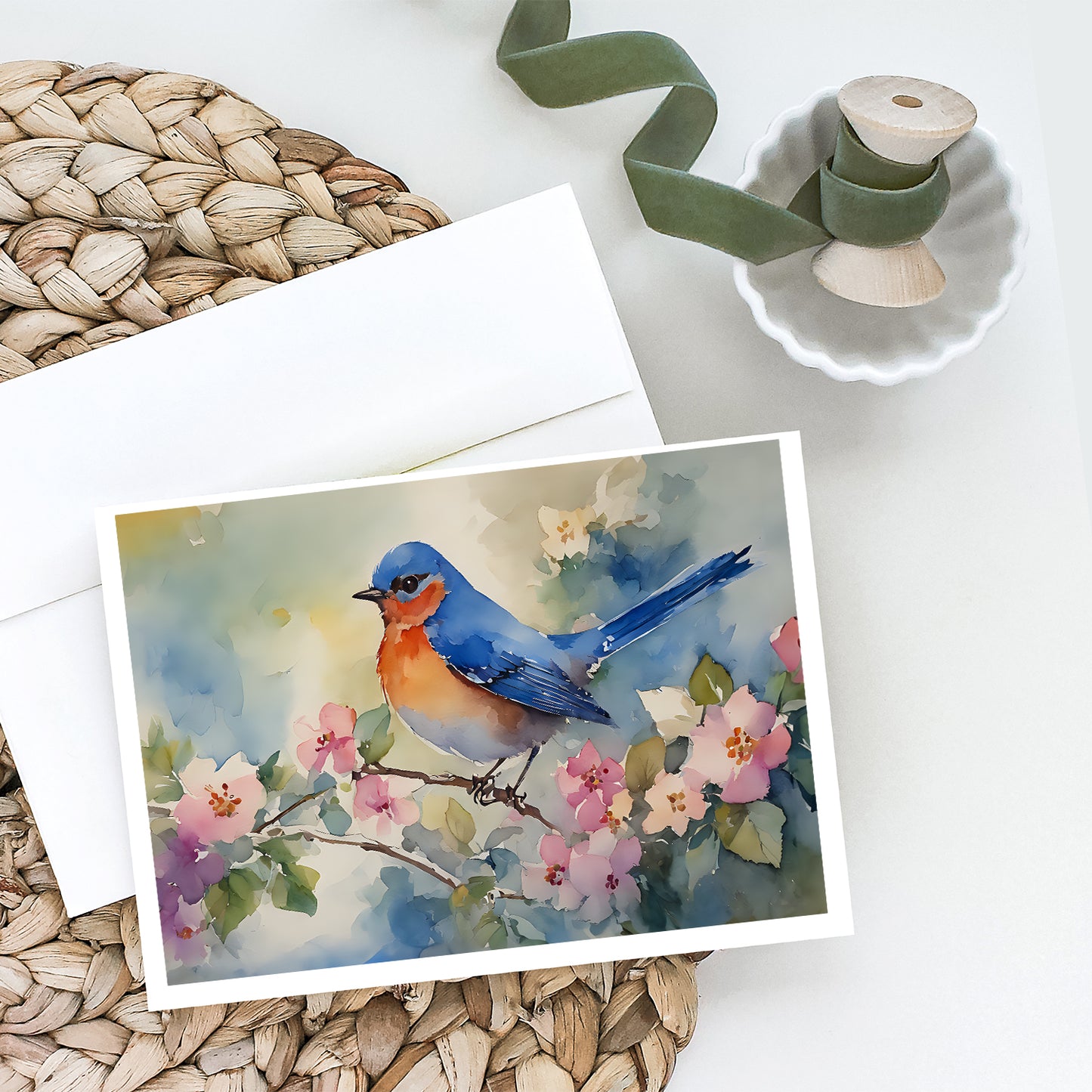 Bluebird Greeting Cards Pack of 8