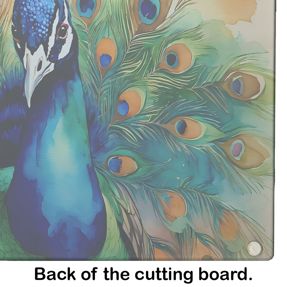 Peacock Glass Cutting Board