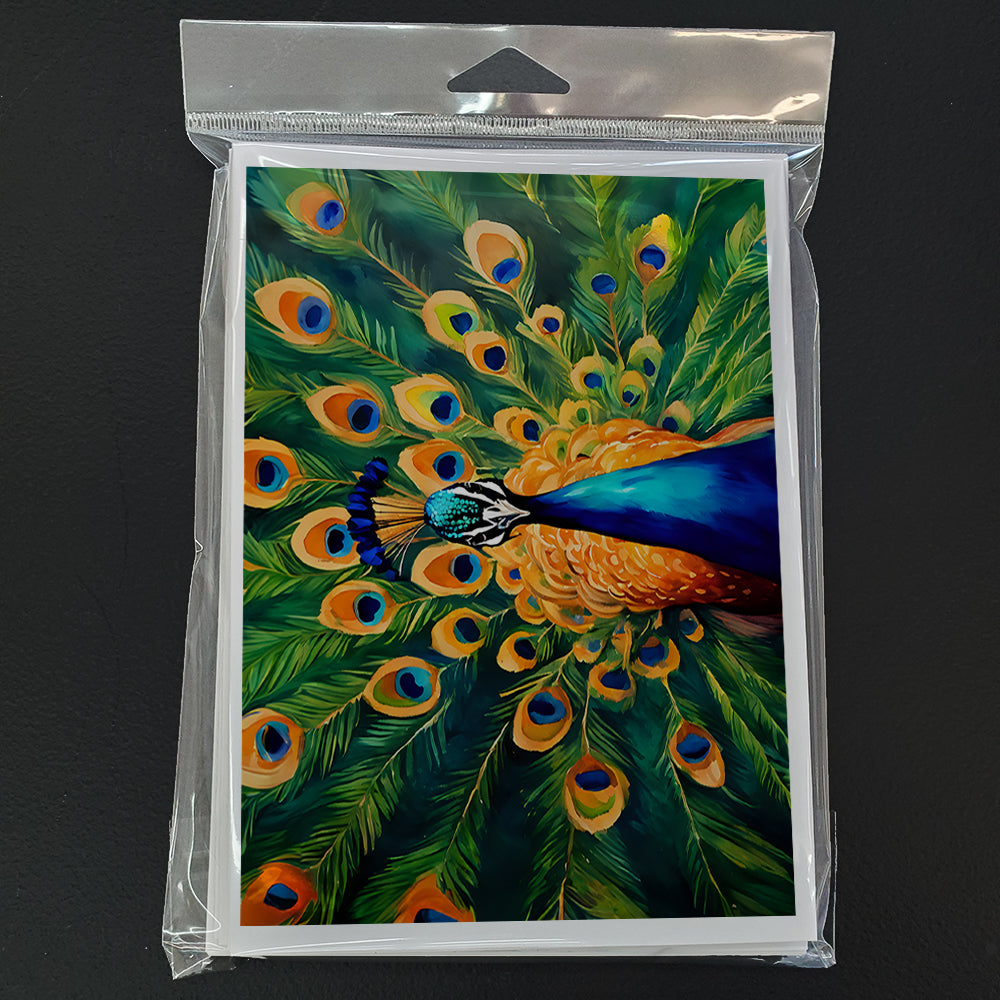 Peacock Greeting Cards Pack of 8