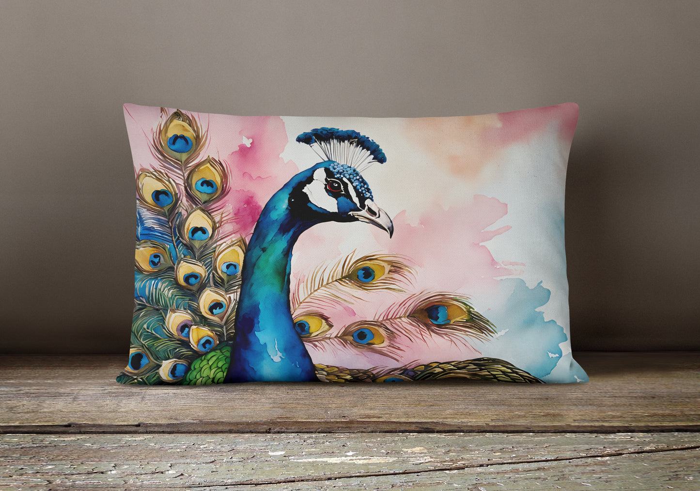 Peacock Throw Pillow