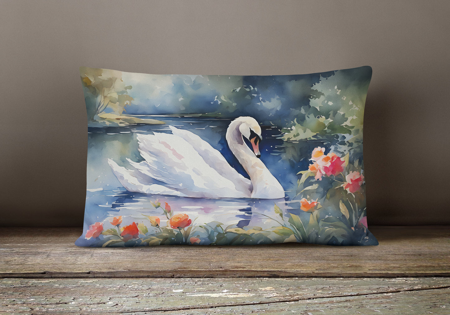 Swan Throw Pillow