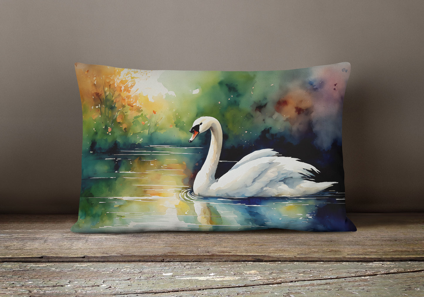 Swan Throw Pillow