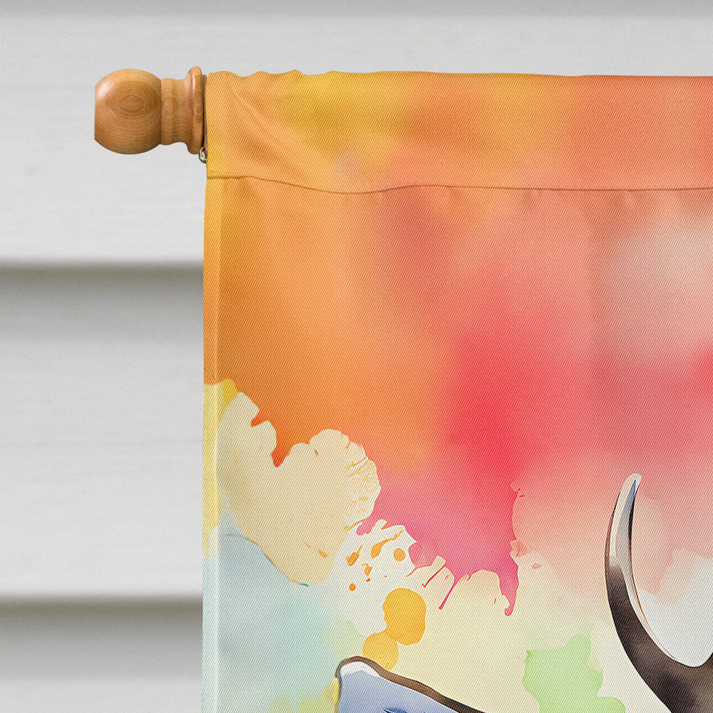 Hippie Animal Deer House Flag