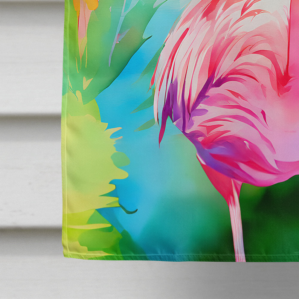 Hippie Animal Flamingo House Flag