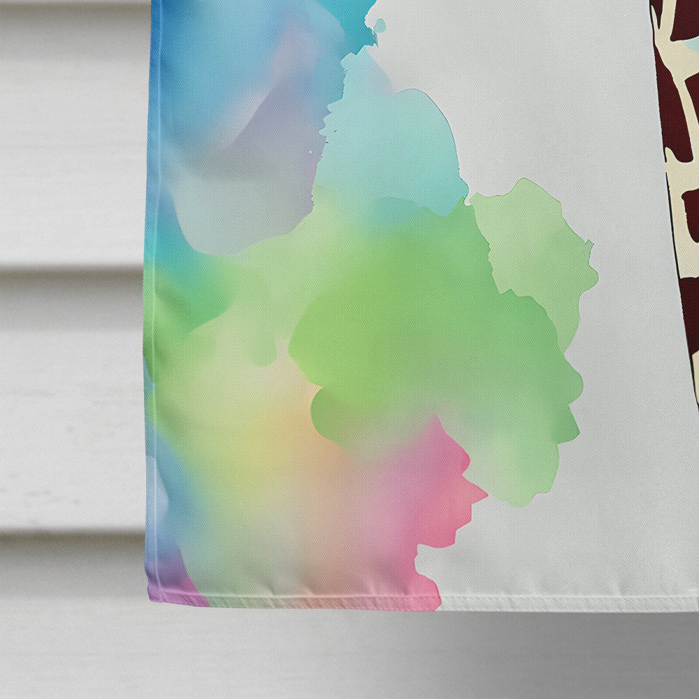 Hippie Animal Giraffe House Flag